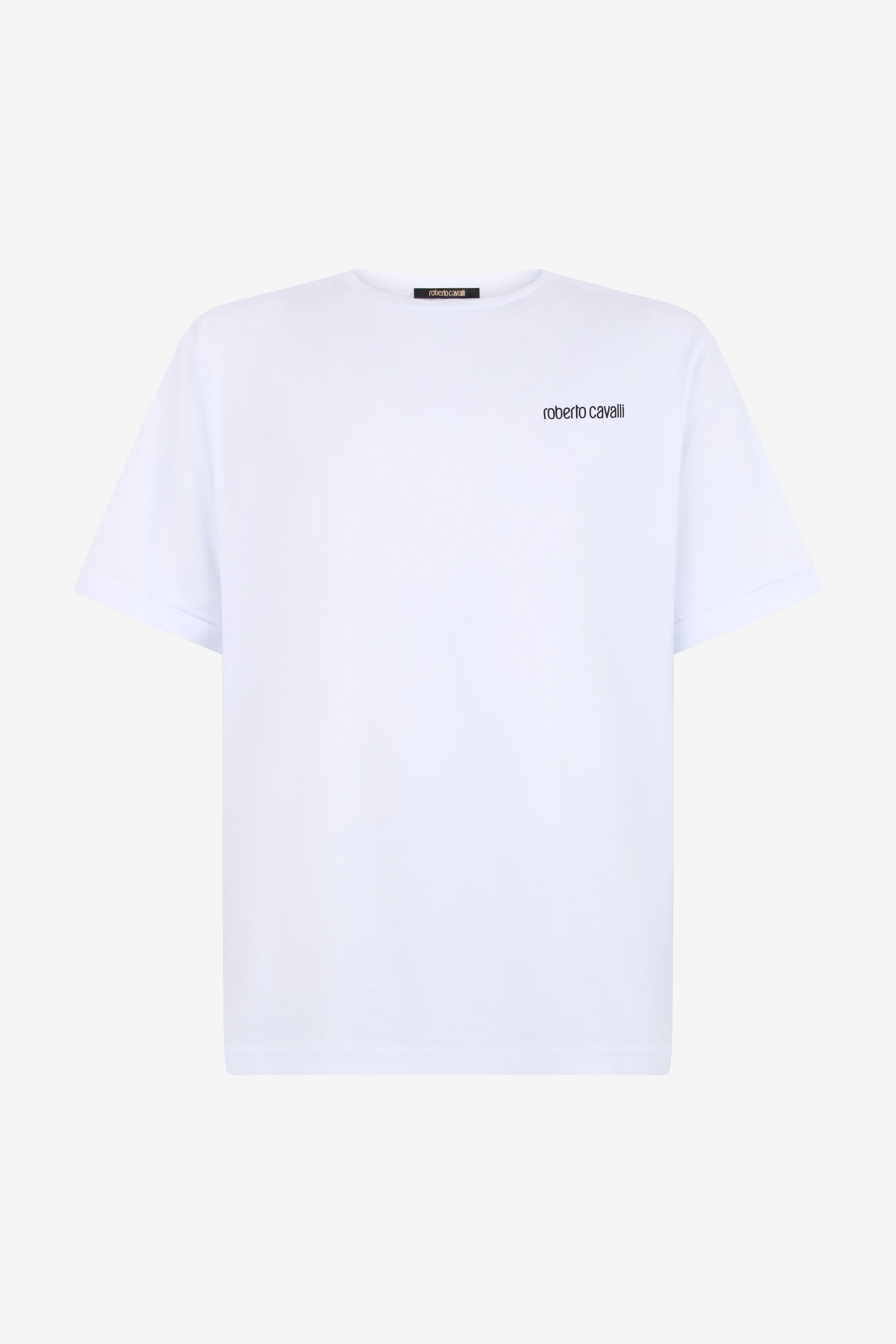 RC White Logo T-Shirt with Leopard Graphic RC White Logo T-Shirt with Leopard Graphic WHITE TOT60C-FT223
