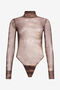 RC Body aus laminiertem Tüll mit Fur-Print RC Body aus laminiertem Tüll mit Fur-Print BLACK/CAMEL LAMINATO XWT608-TLT79