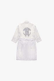 HO Accappatoio in spugna linea Crystal Snakes Bianco RALM39-IM039