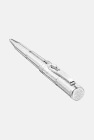 RC Roberto Cavalli Chevron Ballpoint Pen, Silver Color SILVER VALG07-IG269