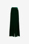 RC Hose mit weitem Bein aus Samt mit Tigerzahnmuster RC Hose mit weitem Bein aus Samt mit Tigerzahnmuster Dunkelgrün PWT205-VL067