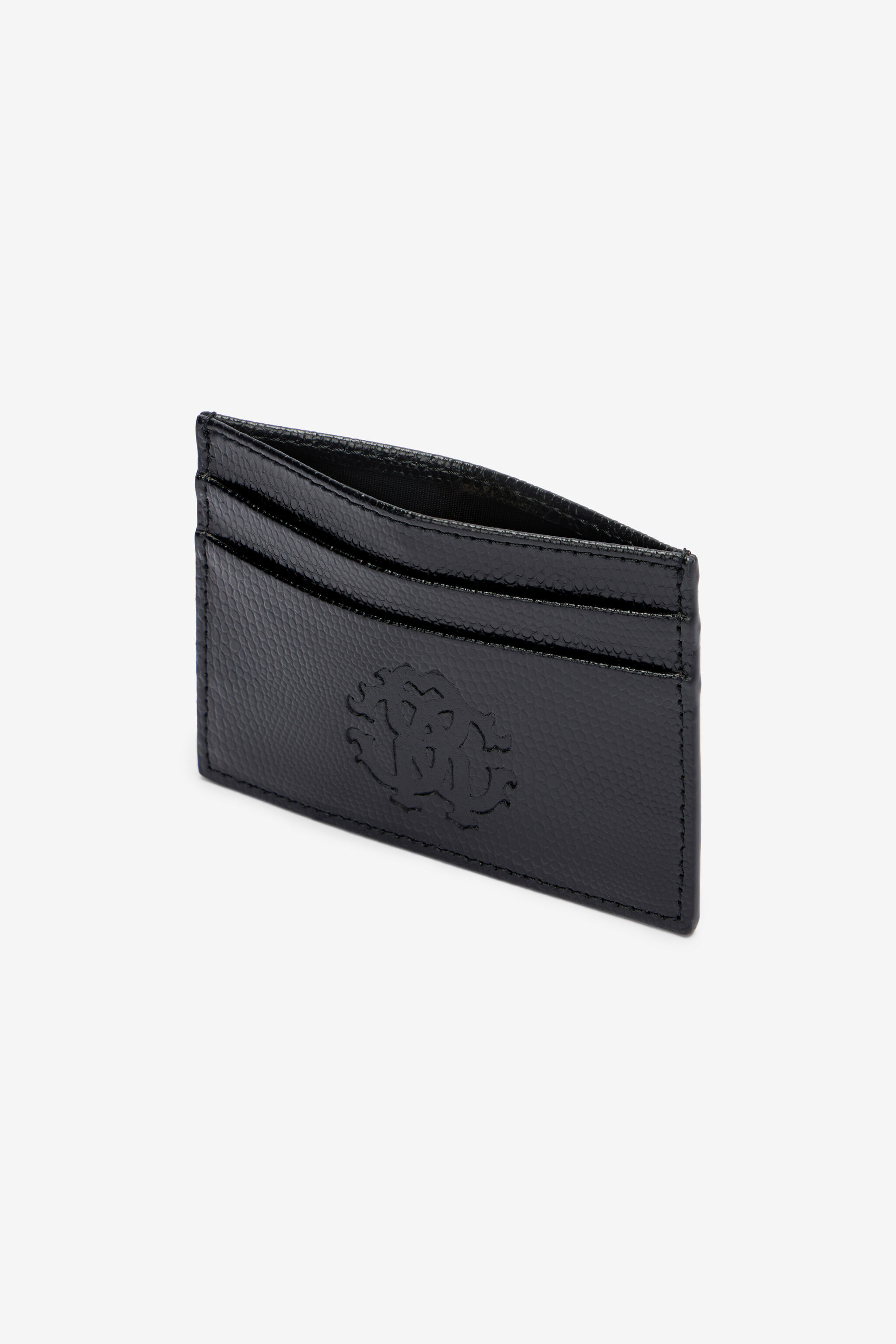 RC Woman Leather Card Case Black OOA00E-PZ015