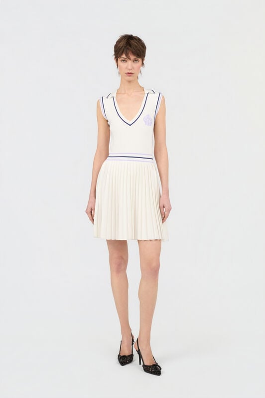 JC White Knit Sports Dress JC White Knit Sports Dress WHITE WFT290-WF688