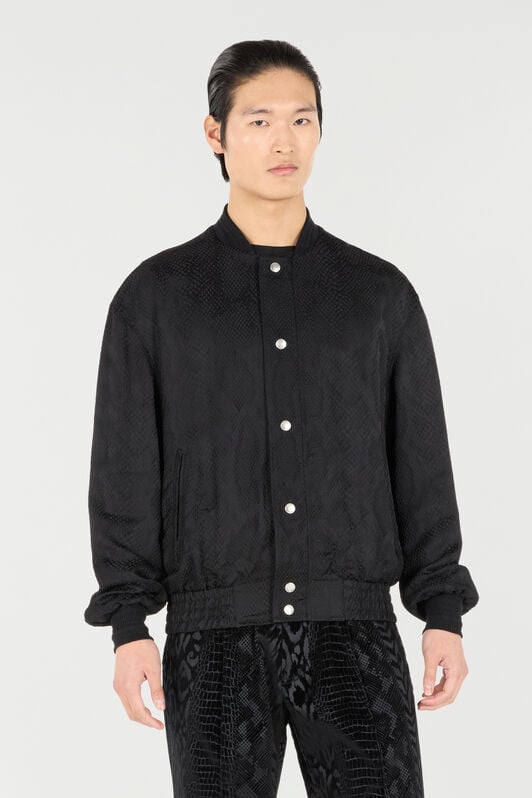 RC Python-Effect Bomber Jacket RC Python-Effect Bomber Jacket Black URT465-DJ109