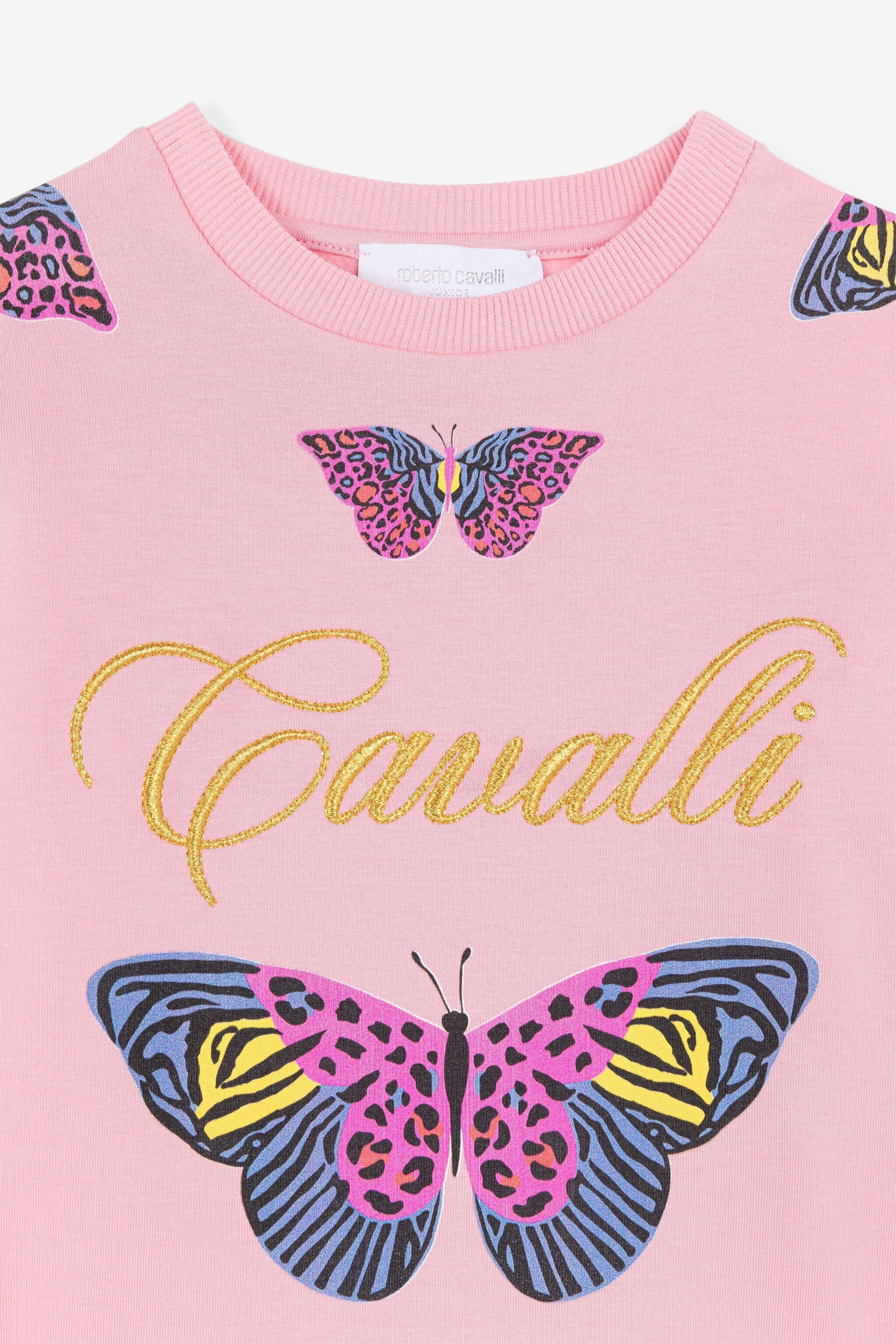 JU Butterfly-Print Top JU Butterfly-Print Top Pink PJT914-CF050