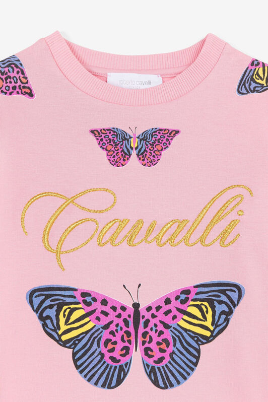 JU Butterfly-Print Top JU Butterfly-Print Top Pink PJT914-CF050