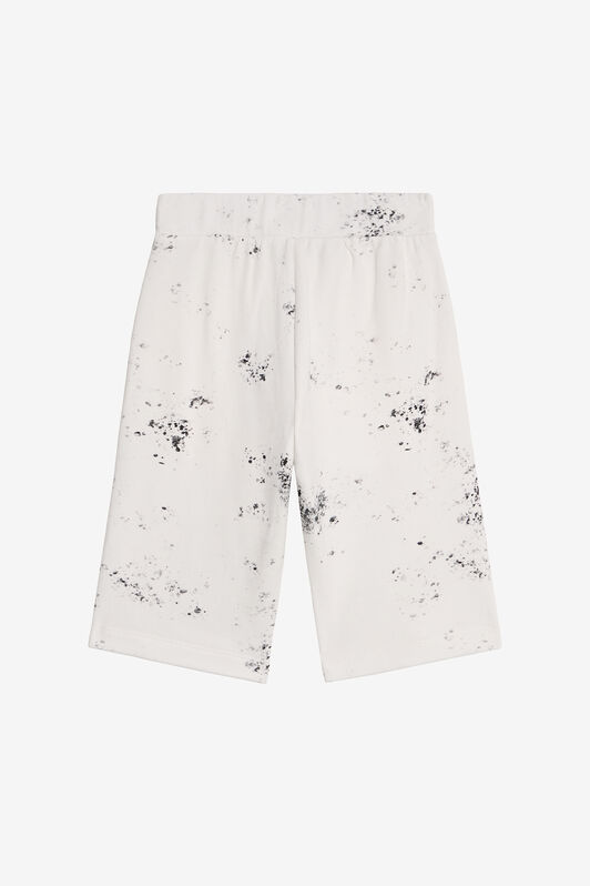 JU White Cotton Allover Spray Shorts JU White Cotton Allover Spray Shorts OPTICAL WHITE VJT25C-5OQ44