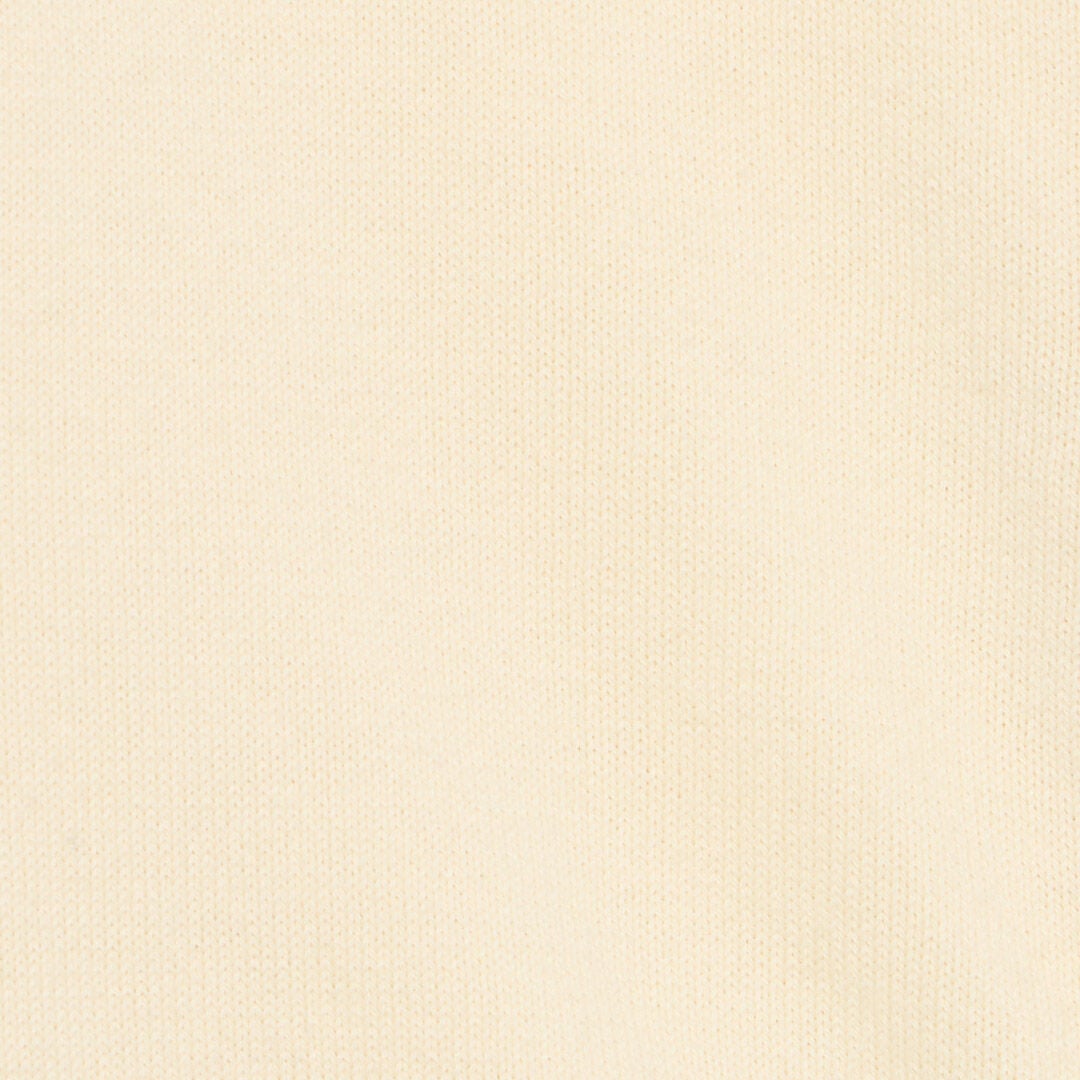 JU Light Yellow Cardigan With Monogram RC MILKY WHITE UJM60B-MG001