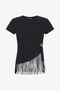 RC Fringe Trim T-Shirt Black TKT60D-JD061