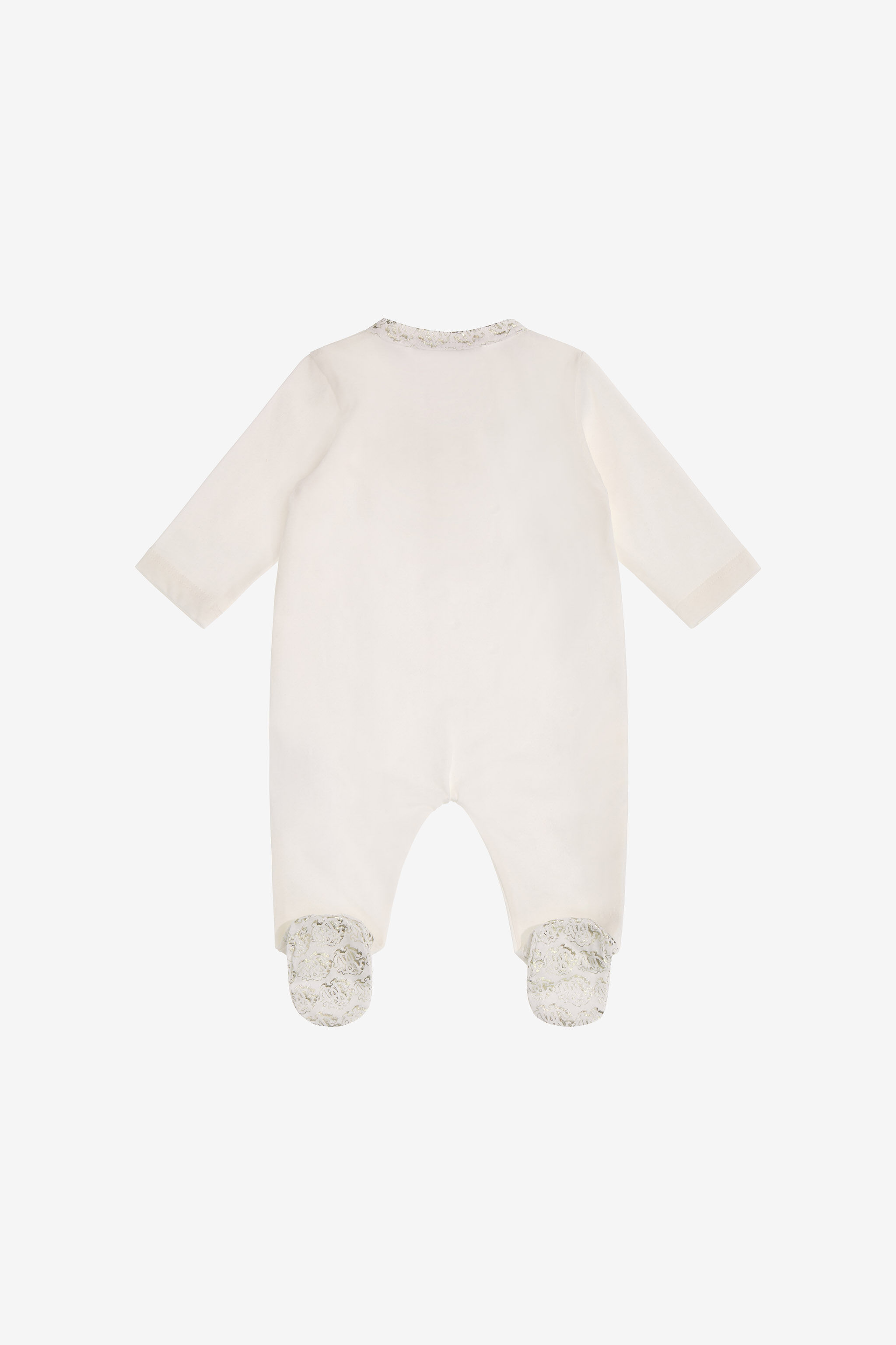 JU RC Monogram embroidery babygrow set JU RC Monogram embroidery babygrow set Gold SJT841-JD001