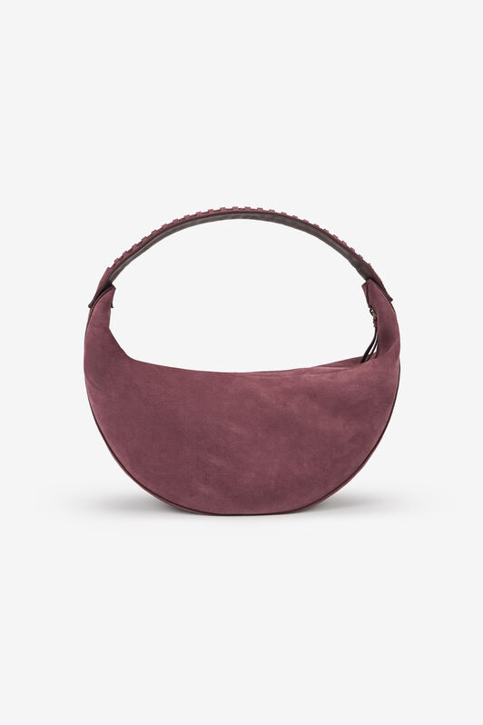 RC Burgundy Soft Shoulder Bag With RC Monogram RC Burgundy Soft Shoulder Bag With RC Monogram BURGUNDY TOB00B-PZ563