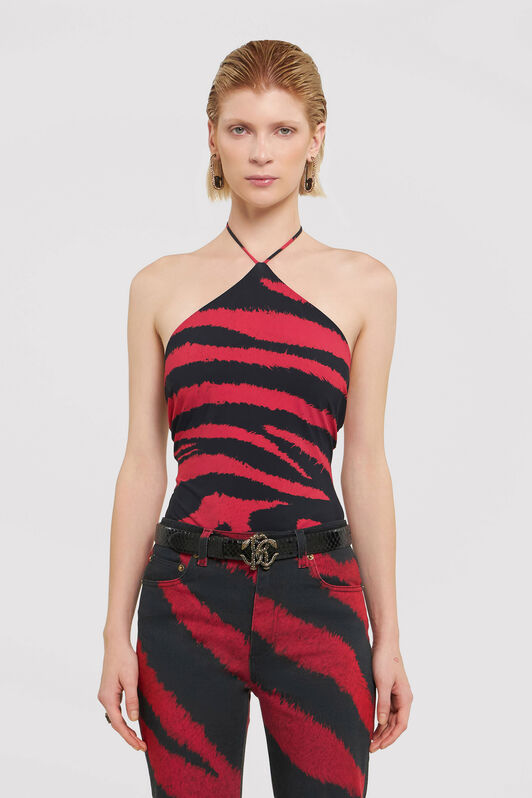 RC Bodi con estampado Zebra Tribute Rojo UWT615-OOP26