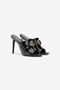 JC Mules Negros De Charol Con Medallón Del Logo JC Mules Negros De Charol Con Medallón Del Logo BLACK UFS060-UF382