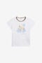 JU T-shirt Avec Logo Floral RC et Détail Léopard OPTICAL WHITE WJT60Q-JD001