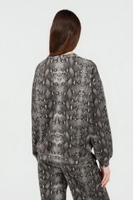 RC Python Print Sweatshirt PYTHON DARK GREY SOT66L-CF050