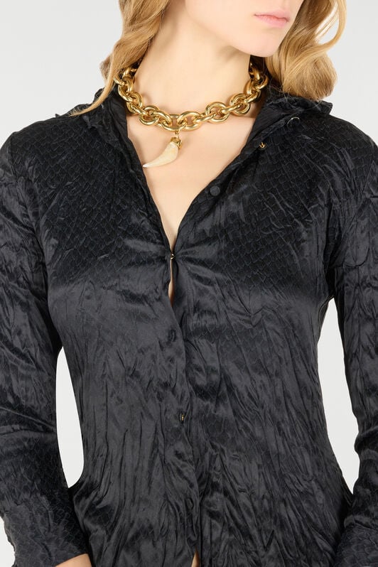 RC Shirt with Python Print RC Shirt with Python Print Black UKT700-SZN57