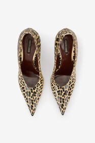 RC Zapatos de salón animal print en piel con detalle de serpiente NATURAL WKS009-PZS02