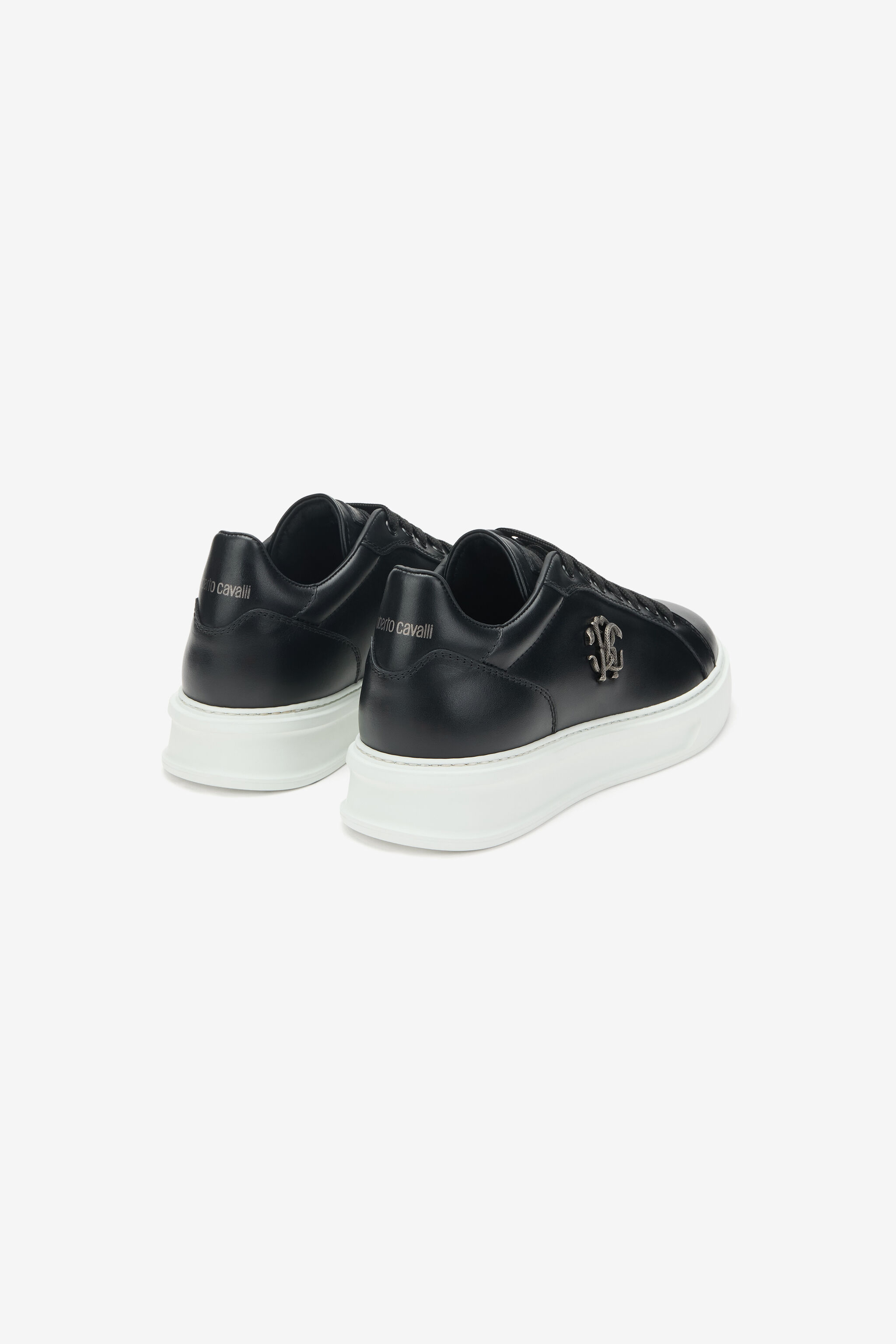 RC Zapatillas de piel con detalle de logotipo RC Zapatillas de piel con detalle de logotipo BLACK TOS00M-PZC15