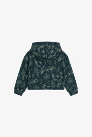 JU Sweat-shirt à imprimé floral Bleu TJT68C-5OM08