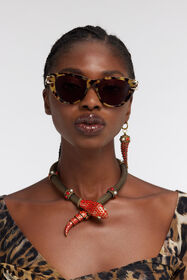 RC Sunglasses Roberto Cavalli Fang Collection Dark brown RALD75-ID078