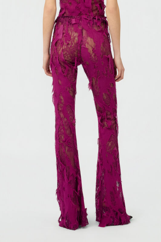 RC Pants with Destroyed-Effect Lace RC Pants with Destroyed-Effect Lace CYCLAMEN XWT206-GG010