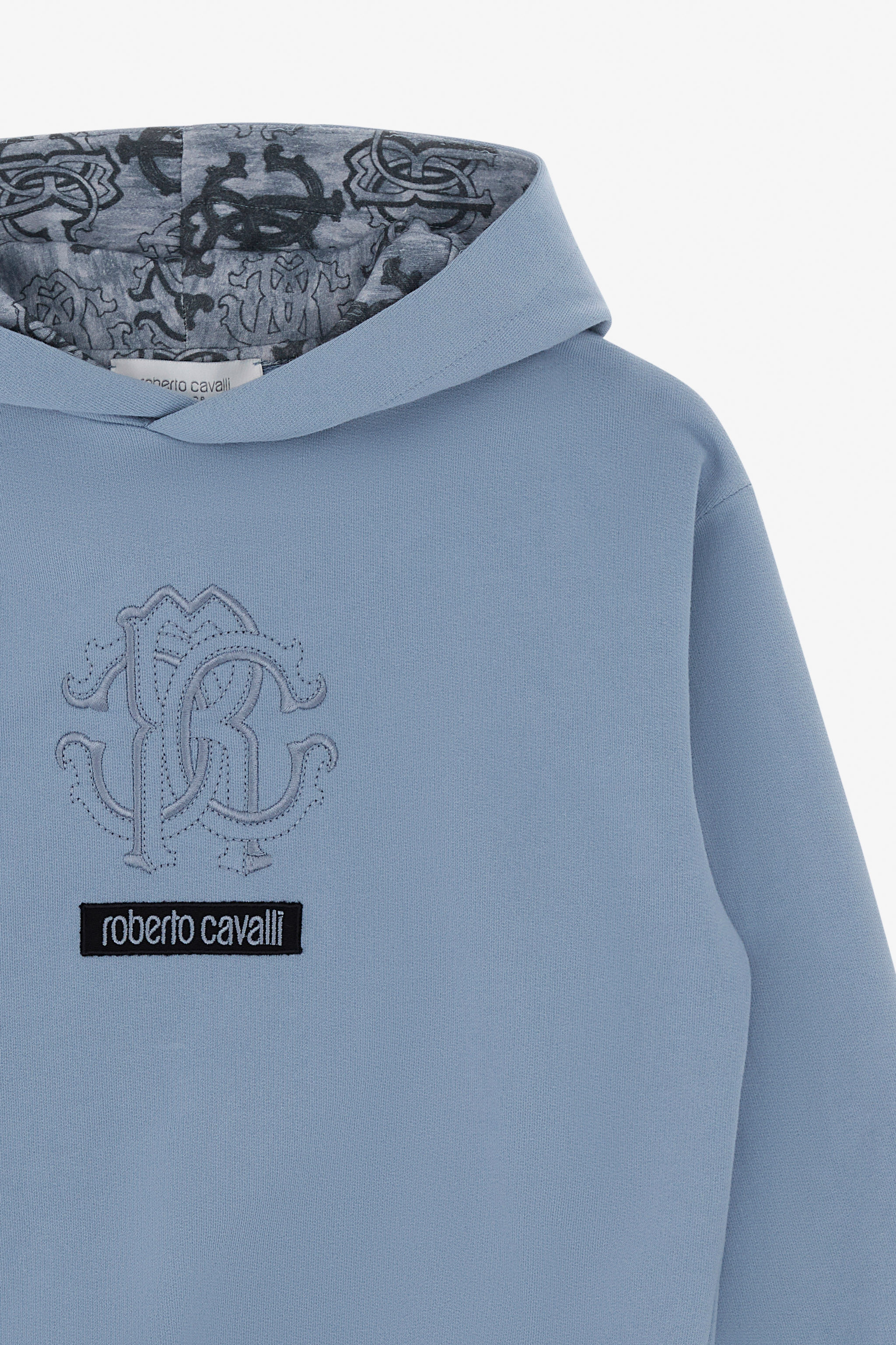 JU Blue Monogram Hoodie JU Blue Monogram Hoodie GREY TJT66I-CF050