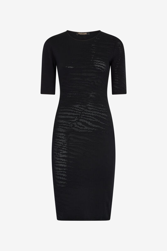 RC Vestido Midi Con Calado RC Vestido Midi Con Calado Negro UKM101-MQ014