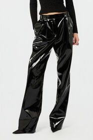 RC Black Vinyl Trousers BLACK XWT200-TO006
