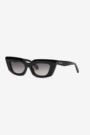 JC Lunettes de soleil à monture affirmée SHINY BLACK VALD31-ID273