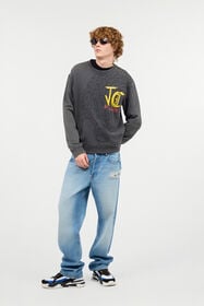 JC Sudadera Con Jaguar E Inscripción Gris oscuro UFT070-UF090