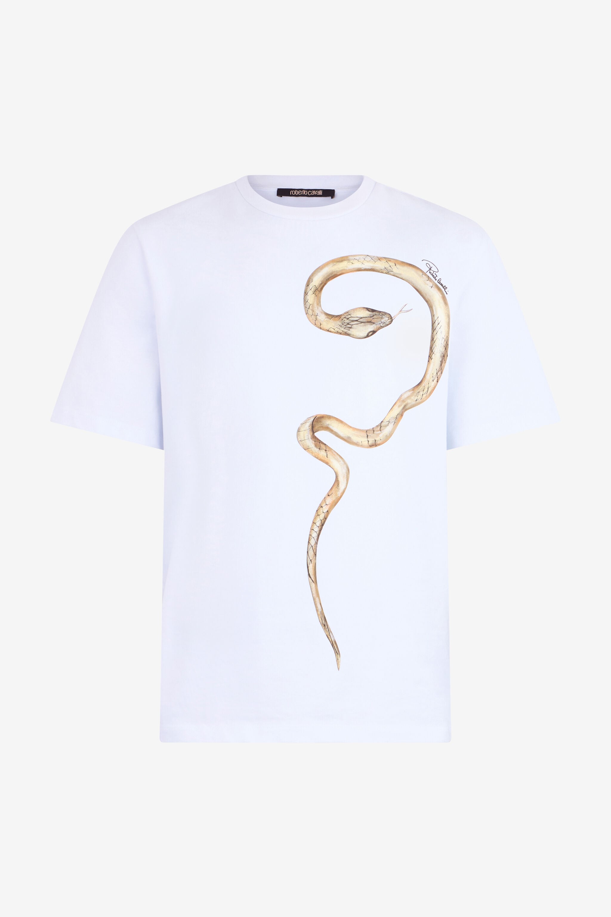 RC White T-Shirt With Printed Snake RC White T-Shirt With Printed Snake WHITE XNT61B-JD060