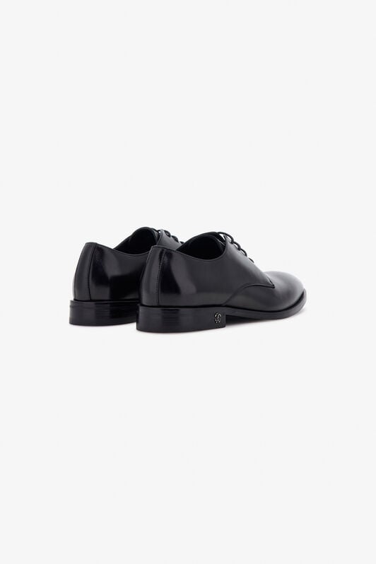 RC Black Shoes Laced Up Monogram RC RC Black Shoes Laced Up Monogram RC Black TRS031-PZ03A