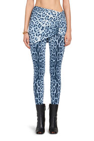 RC Leggings con stampa Heritage Jaguar e arricciatura CERULEAN/BLACK JQT205-8FS06