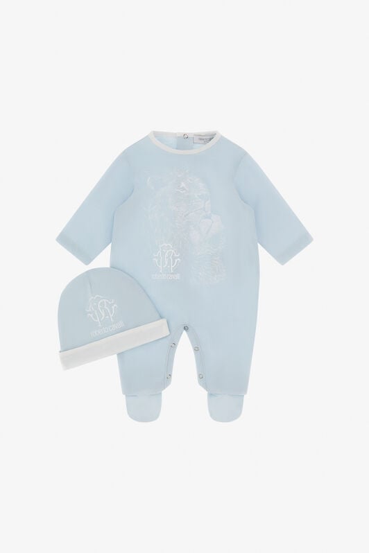 JU Set Mit Löwen Und Monogramm RC JU Set Mit Löwen Und Monogramm RC BABY BLUE TJT811-JD001