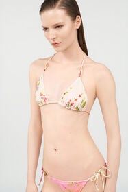 RC Miami Flowers Print Bikini Bottom GREEN/FUCHSIA WQW013-HVR39
