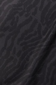 RC Silk Dress With Tiger Skin Pattern BLACK POT10A-2NQ88