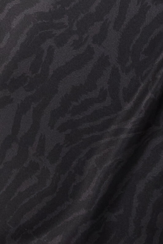 RC Silk Dress With Tiger Skin Pattern BLACK POT10A-2NQ88
