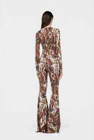 RC Jumpsuit Con Estampado Mini Butterfly BROWN XQT117-LNT27