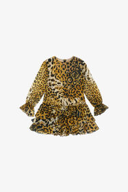 JU Leopard-print dress Light brown TJT10O-2NM10