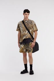 RC Swim shorts with Jaguar Skin print Light Brown SYH00A-5RF76