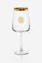 HO MONOGRAM GOLD 2 WATER GOBLETS SET HO MONOGRAM GOLD 2 WATER GOBLETS SET Gold RALA02-IA007