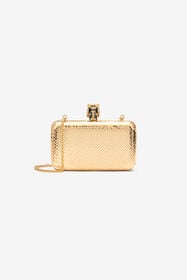 RC Pochette En Cuir Avec Tigre Or UKB014-PZ579