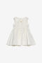 JU Vestido de satén con volantes JU Vestido de satén con volantes IVORY XJT11I-OG016