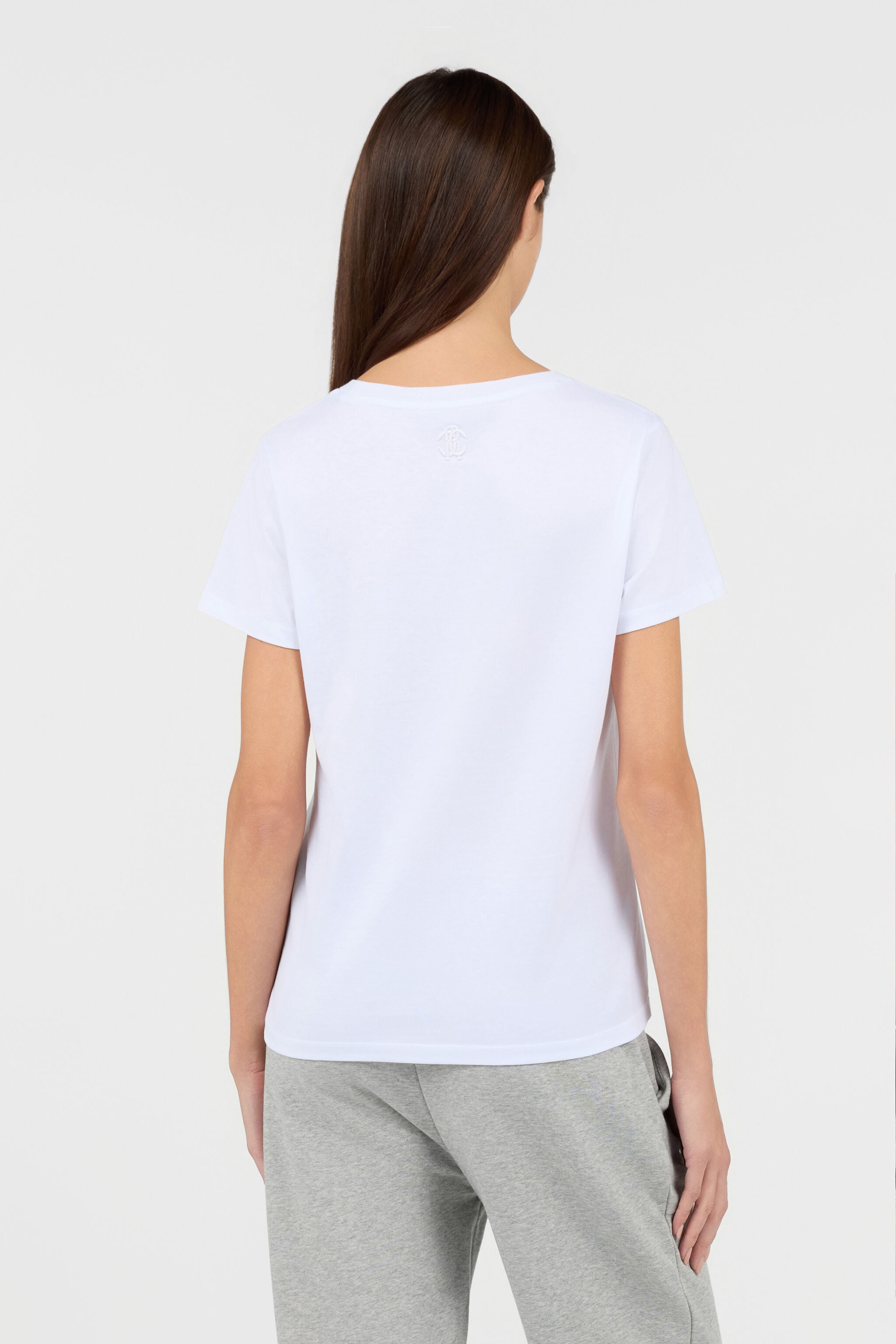 RC Weißes T-Shirt mit Leoparden-Grafik RC Weißes T-Shirt mit Leoparden-Grafik WHITE TOT60B-JD003