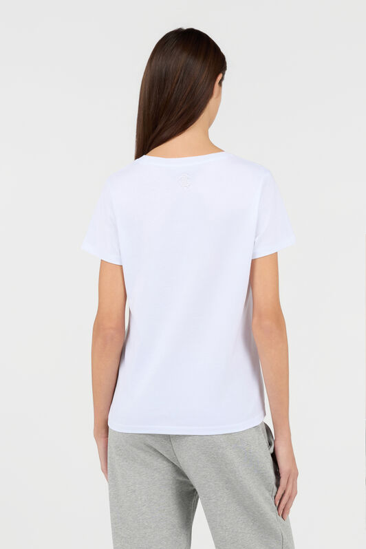 RC Weißes T-Shirt mit Leoparden-Grafik RC Weißes T-Shirt mit Leoparden-Grafik WHITE TOT60B-JD003