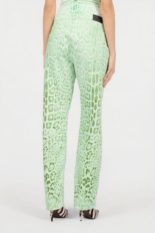 RC Denim di cotone con stampa Jaguar Mint RC Denim di cotone con stampa Jaguar Mint PISTACHIO GREEN XQJ200-DAT23