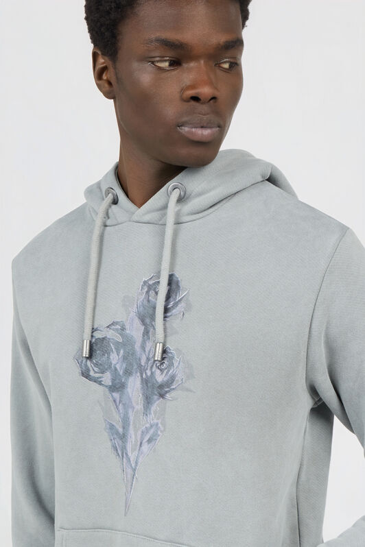 RC Sudadera Gris con Rosas Estampadas RC Sudadera Gris con Rosas Estampadas GREY SOT66C-CF008