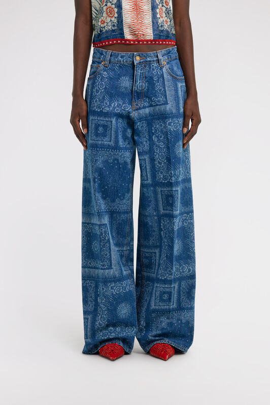 RC Wide leg Jeans Blue TKJ207-VMN12