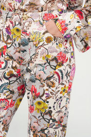 RC Pantaloni Flare con Stampa Florentine Flowers BEIGE WQJ221-DAR29