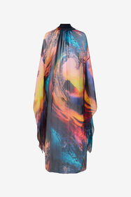 RC Itaca Print Long Dress Blue/Orange UWT140-CKN98